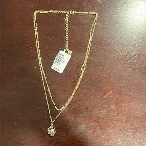 Kendra Scott Gold Layered Necklace with Pendant